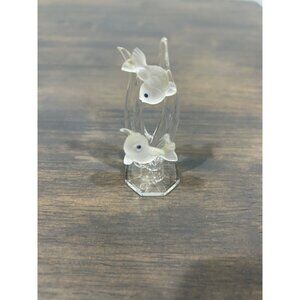 Crystal Images By Crystallite 2 Frosted Reef Fish Figurine 3"